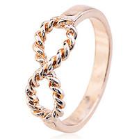 simple style alloy wire infinate shape ring