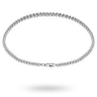 silver cubic zirconia bezel tennis bracelet