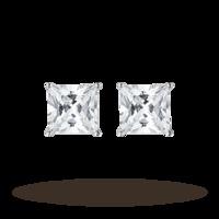 Silver and Cubic Zirconia Small Earrings