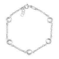 silver crystal bracelet