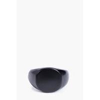 Signet Ring in Matte Black - black