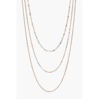Simple Chain Layered Necklace - gold