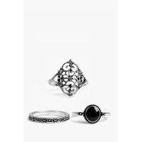 Silver 3 Pack Ring Set - silver