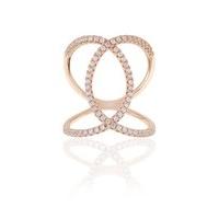 sif jakobs fucino rose gold crossover ring