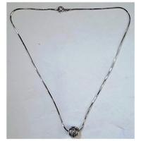 Silver & Cubic Zirconia - Size: Medium - Metallics - Necklace