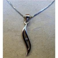 Silver Pendant Necklace - Size: Medium - Metallics - Necklace