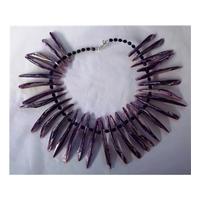 Size: Medium - Purple Shell Necklace