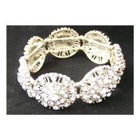 Silver Coloured Bracelet and Pierced Earrings Set
