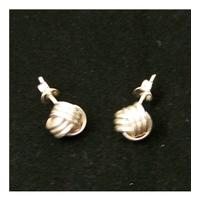Silver Knot Pierced Earrings