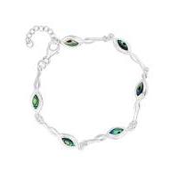 Simply Silver abalone twist bracelet
