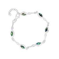 simply silver abalone twist bracelet