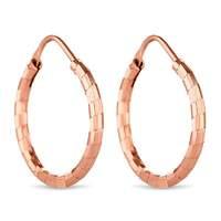 simply silver hoop earring