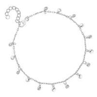 simply silver charm cluster bracelet