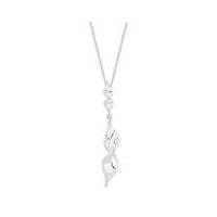 Simply Silver twist pendant necklace