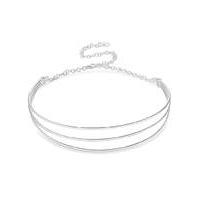 simply silver statement choker