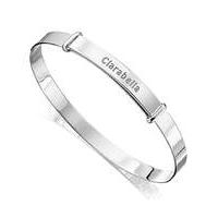 Silver Personalised Childrens Bangle