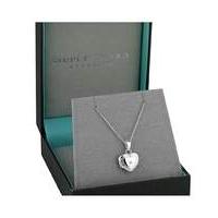Simply Silver heart locket necklace