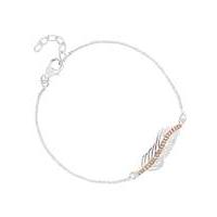 Simply Silver two tone feather bracelet