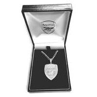 Silver Plated Football Crest Pendant