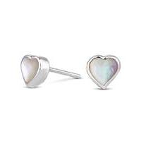 Simply Silver heart stud earring