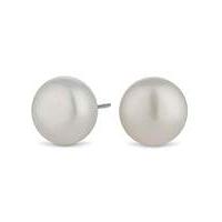Simply Silver freshwater pearl earring