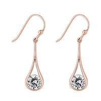 simply silver teardrop earring