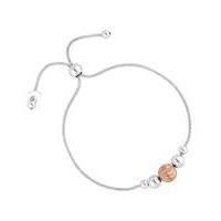 Simply Silver diamond cut bead bracelet