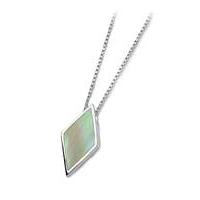 Silver and Cream Mother of Pearl Pendant