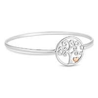 Simply Silver tree of life bangle