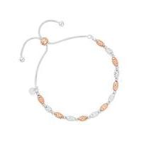 simply silver two tone toggle bracelet