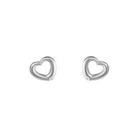 Silver and Diamond Stud Earrings