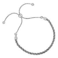 simply silver popcorn toggle bracelet