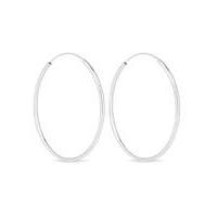 Simply Silver large hoop earring