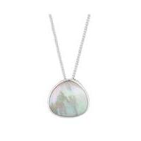 Simply Silver mother of pearl necklace
