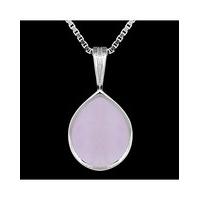 silver pink mother of pearl pendant