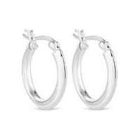 Simply Silver thick hoop earring