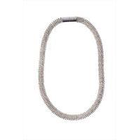 Silver Tone Crystal Necklace