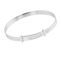 silver childs medium bangle bc41 1dcm