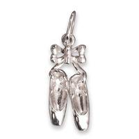 Silver Ballet Shoes Charm 2038 S