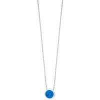 silver june blue cubic zirconia pendant wp1282 cz al