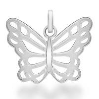 Silver Cut Out Butterfly Pendant 8.68.3081