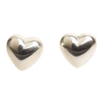 Silver Heart Stud Earrings 8-55-5619