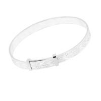 Silver Expandable Baby Bangle BC472EBB