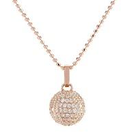 sif jakobs rose gold plated comacchio cubic zirconia ball pendant sj p ...