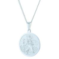 silver large round st christopher p30 8042 sc1620