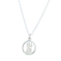 Silver Small Cut Out St Christopher P40-8480-SC1118