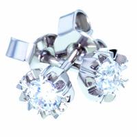 silver cubic zirconia round studs zce5515