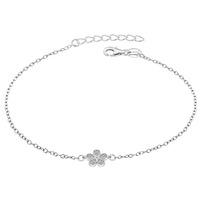 Silver Cubic Zirconia Daisy Bracelet 8.29.3322