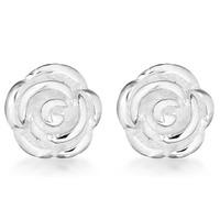 Silver Rose Stud Earrings 8.58.6072