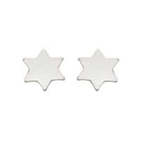 silver kids small star studs a022